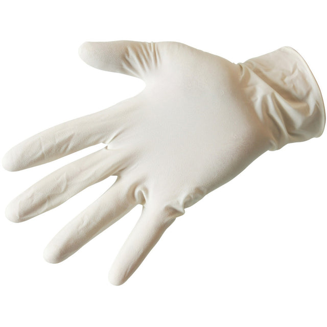 LATEX HANDSCHOENEN 10 STUKS IN DOOSJE