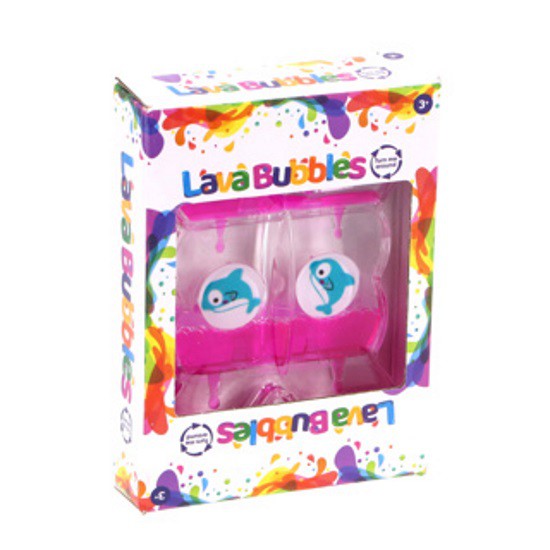 Lava bubbels vlinder met dolfijn 2