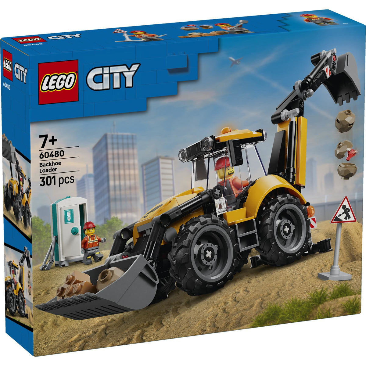 LEGO 60480 City Great Vehicles Gele Graaflaadmachine