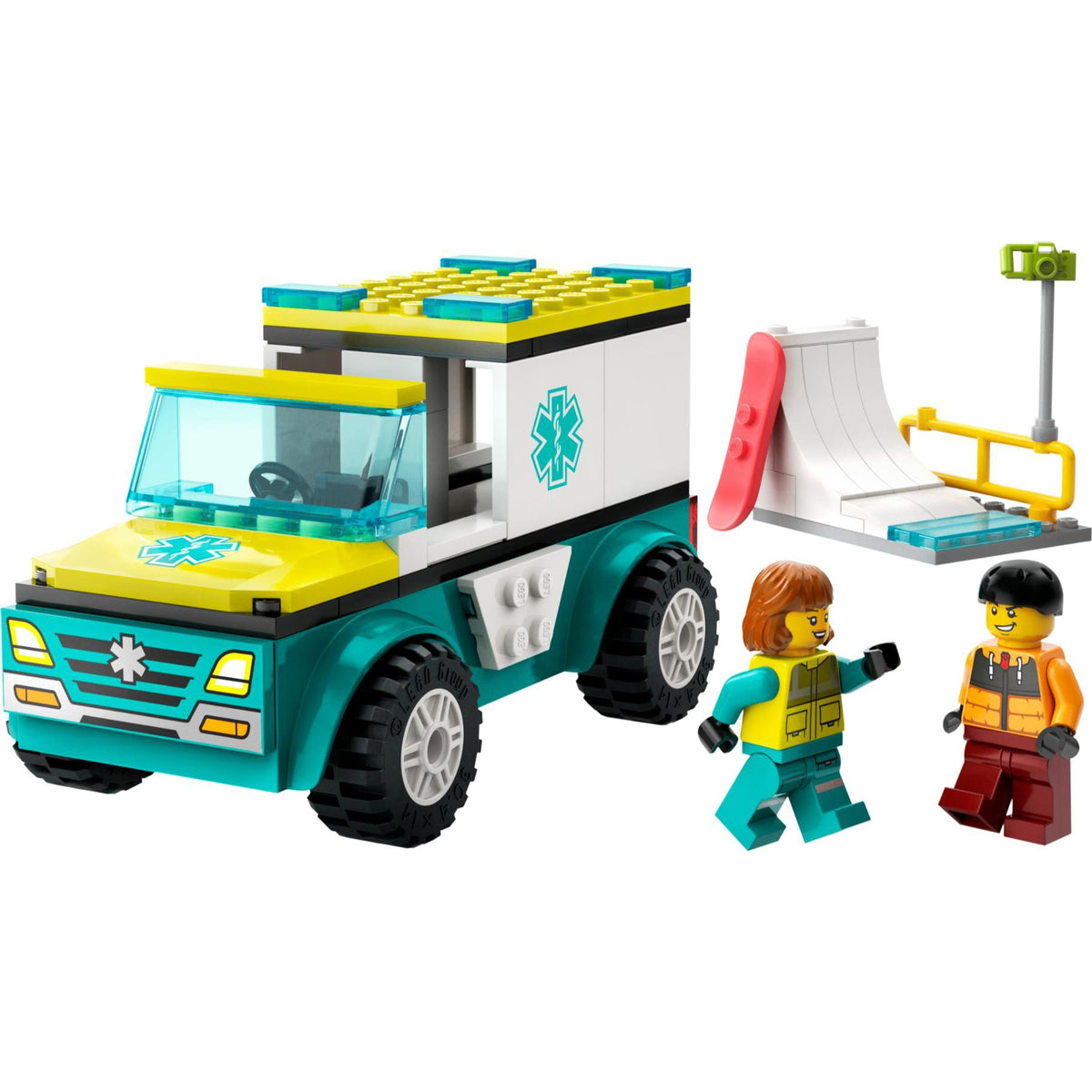LEGO 60403 City Vehicle Ambulance En Snowboarder 2
