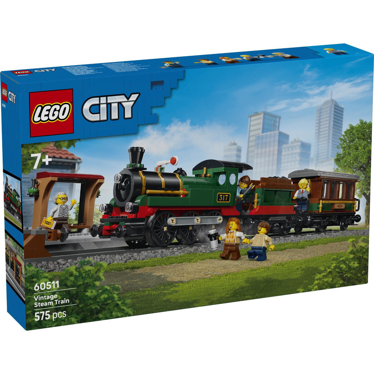 LEGO 60511 City Trains Vintage Stoomtrein