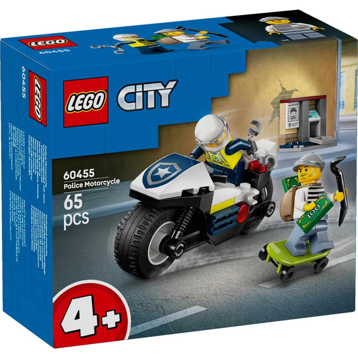 LEGO 60455 City Police Achtervolging Op Politiemotor