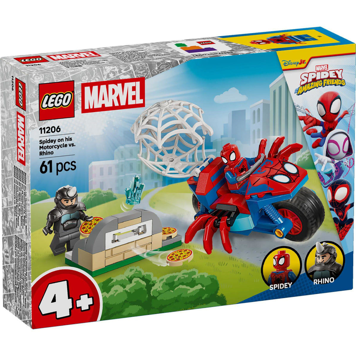 LEGO 11206 Spiderman Spidey Op Zijn Motor Vs. Rhino