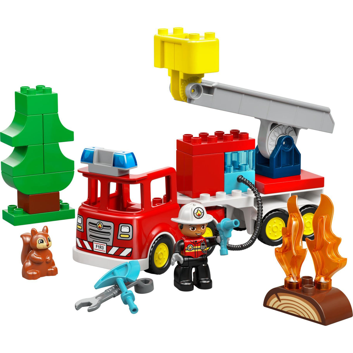 LEGO Duplo Town 10473 Brandweertruck Met Slang En Brandweerman 2