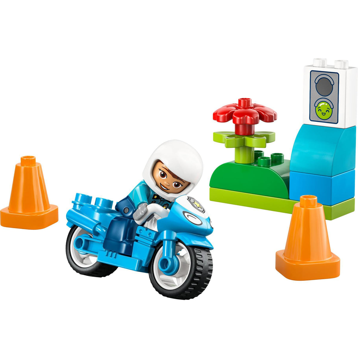 LEGO 10471 Duplo Town Blauwe Politiemotor 2