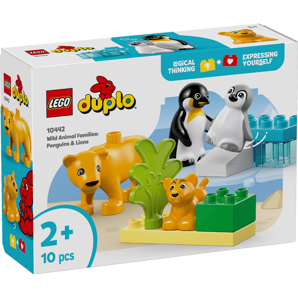 LEGO 10442 DUPLO Families van wilde dieren: pinguïns en leeuwen
