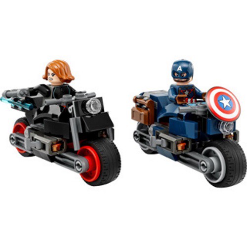 LEGO 76260 Super Hero Captain America en Black Widow Motoren 2