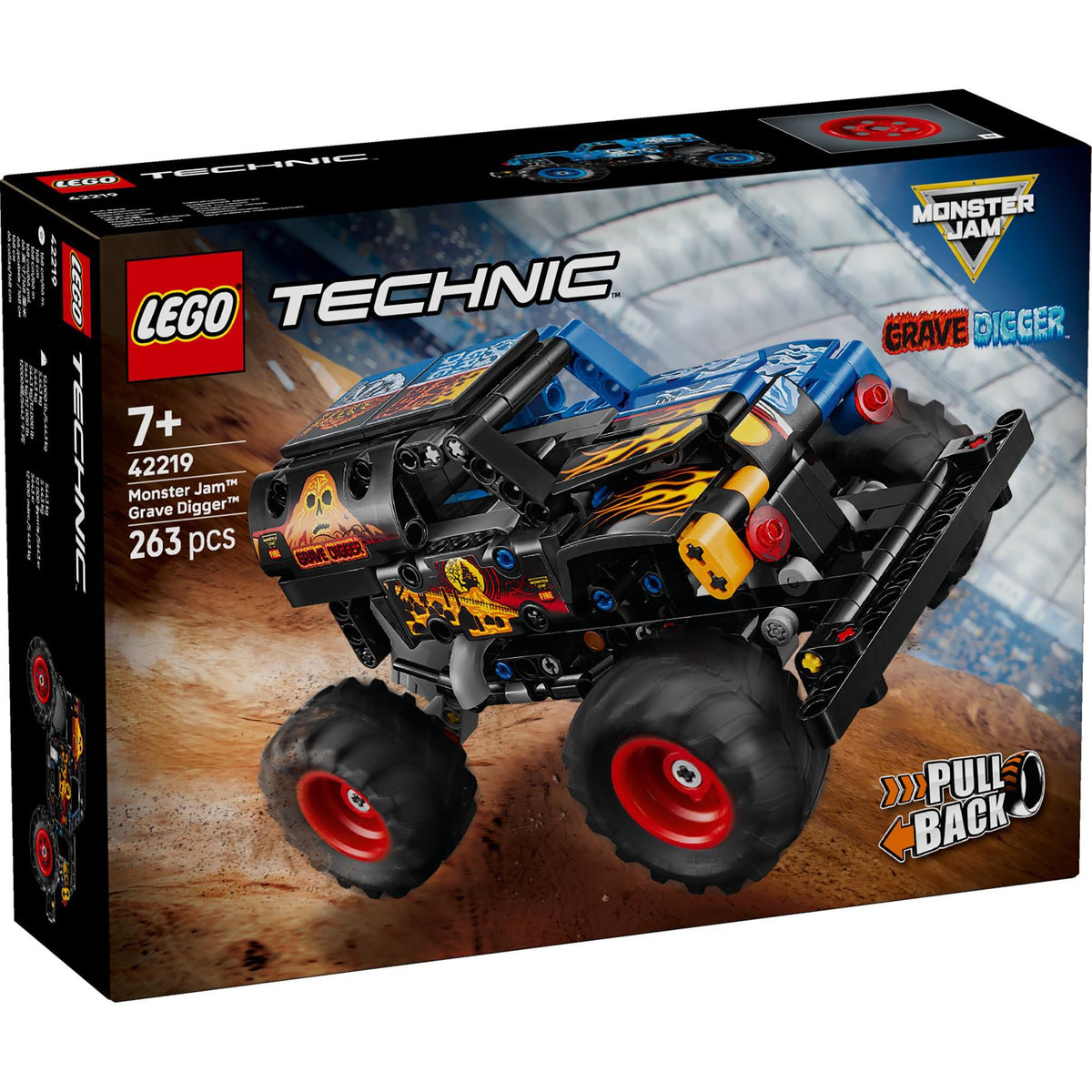 LEGO Technic 42219 Monster Jam Grave Digger Vuur En Ijs