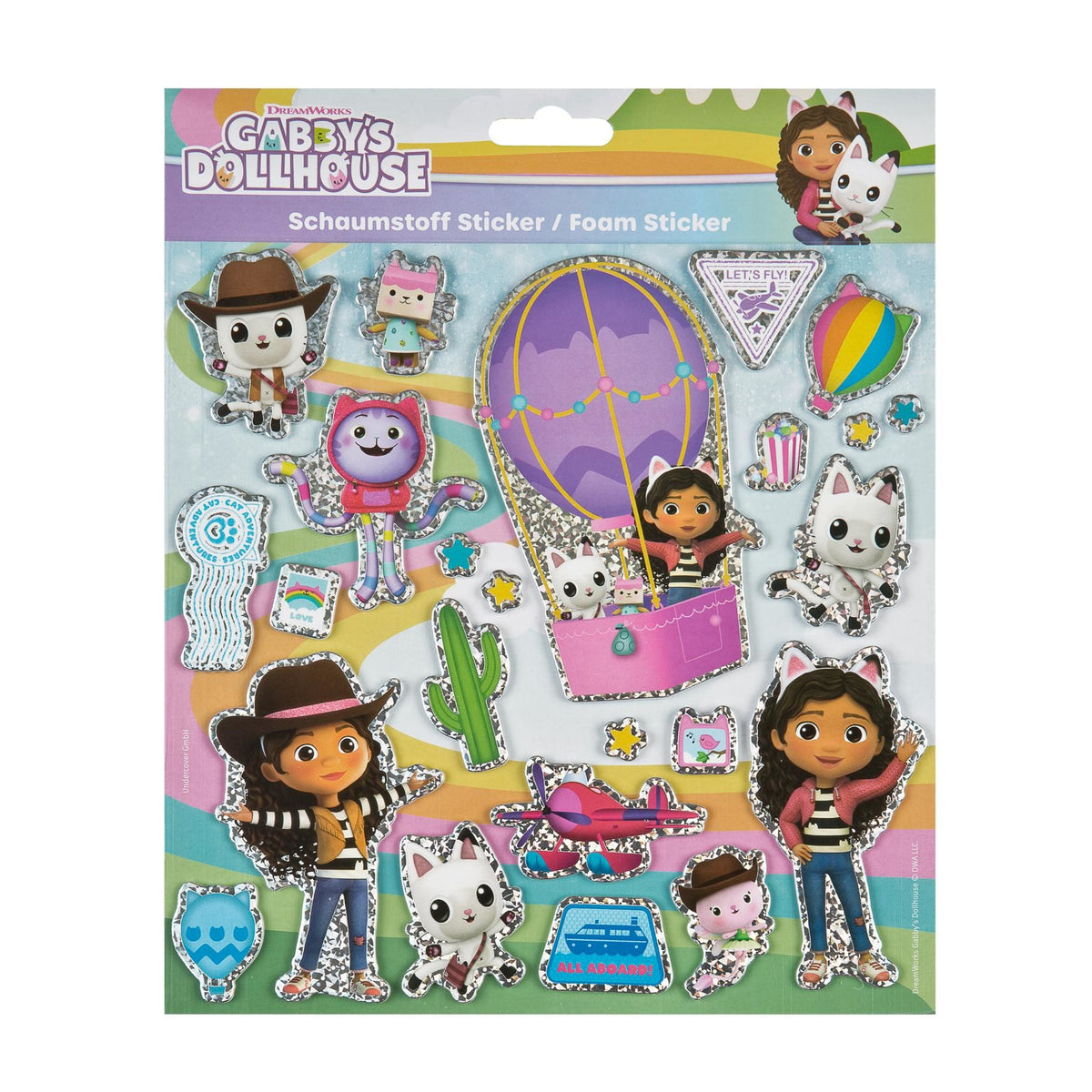 Foam stickers met glittereffect Gabby