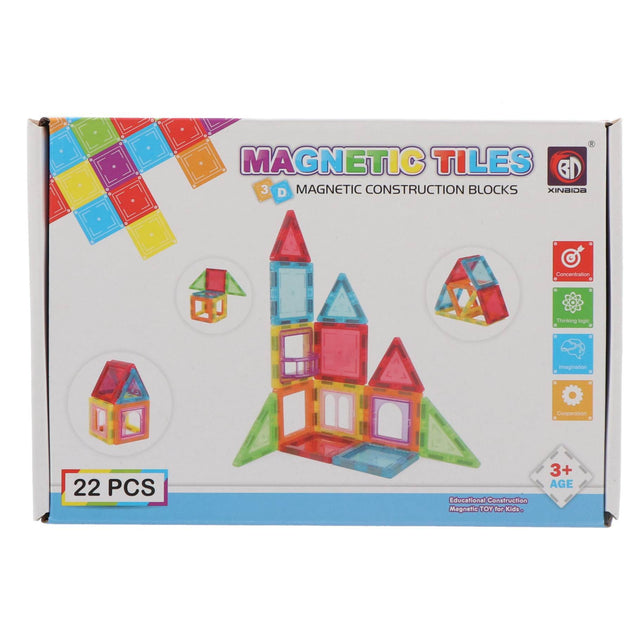 Magnetische tegels 22 delig 6,5 cm