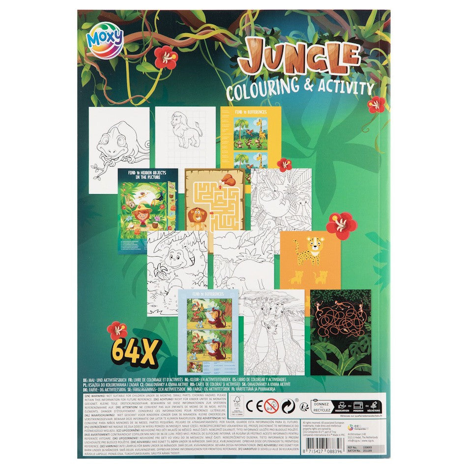 Moxy Kleur en activiteitenboek jungle A4 - 64 vellen 2