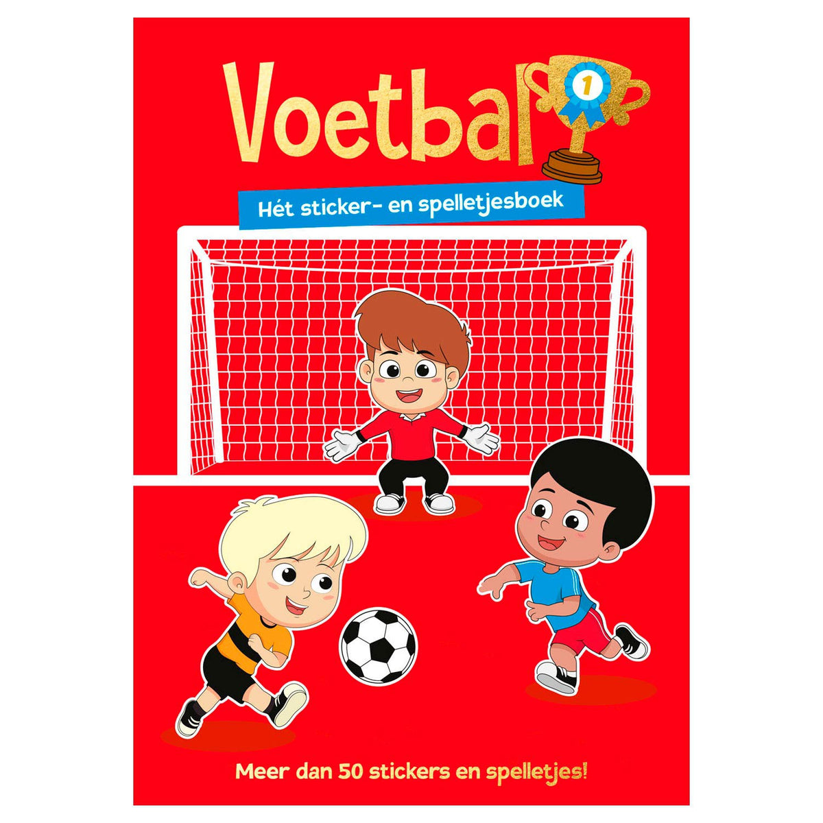 Voetbal-sticker-en spelletjesboek