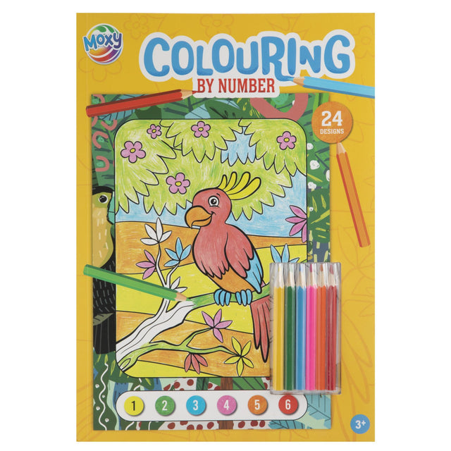 KLEURBOEK op Nummer  Met 6 Stiften
