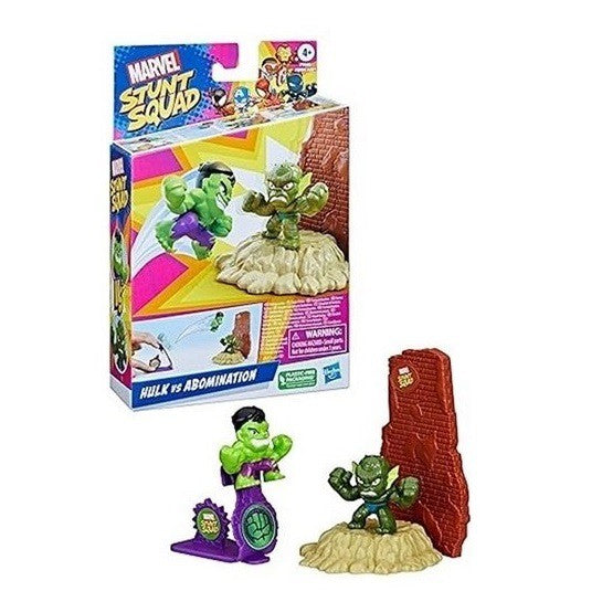 Marvel Stunt Squad Speelset Klein hulk vs abomination