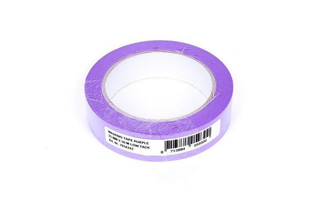 MASKING TAPE PURPLE 25MMX50M LOW  TACK