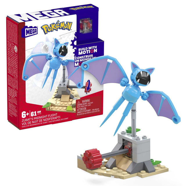 Pokemon Zubat's middernachtvlucht mega bloks 61 delig