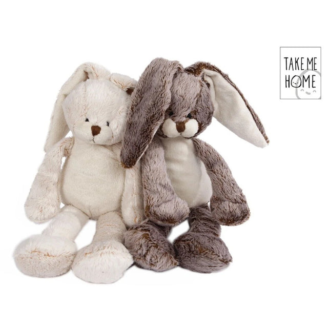 Take Me Home konijn pluche zittend29 cm  wit