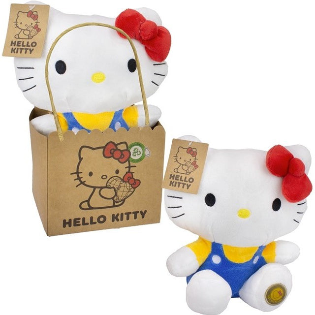 Hello Kitty Pluche in papieren giftbag blauw