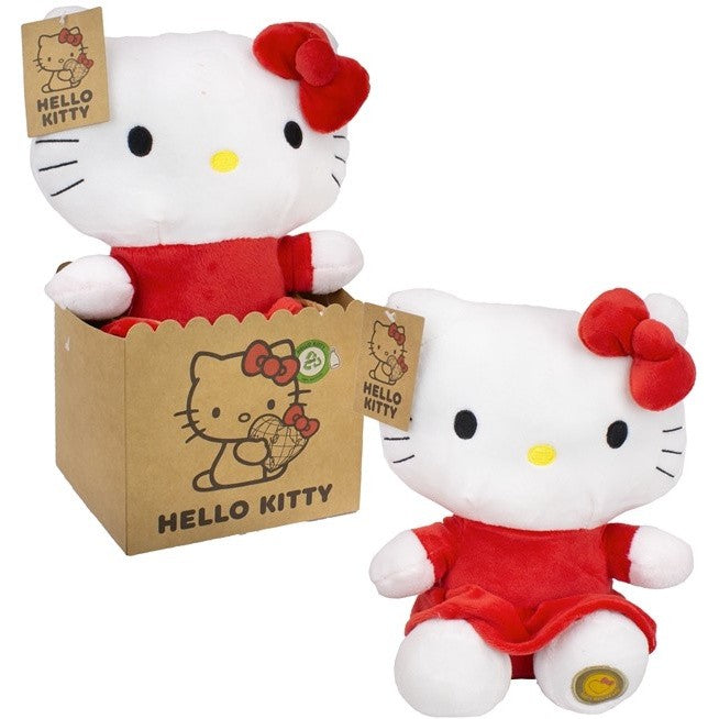 Hello Kitty Pluche in papieren giftbag rood