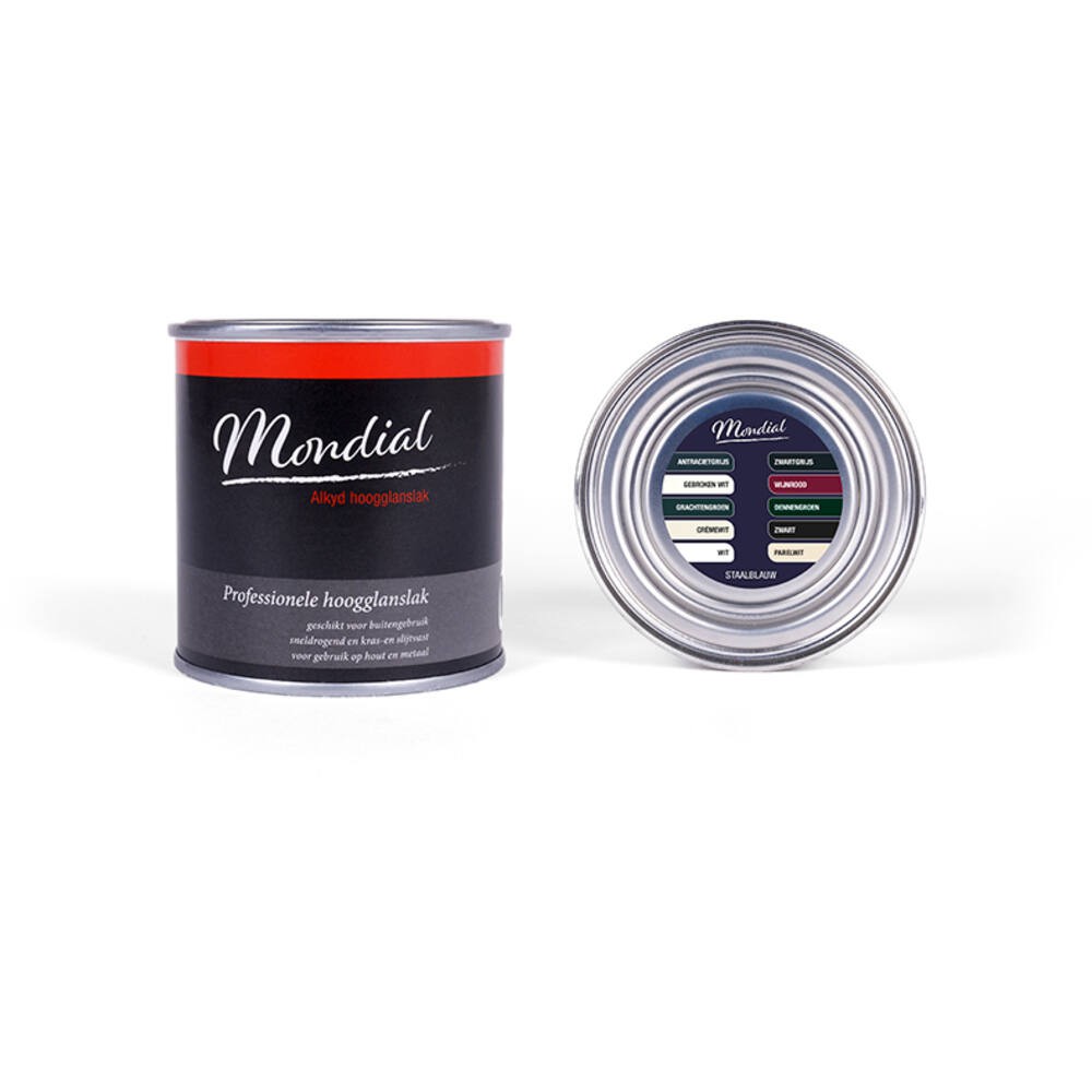 Mondial Hoogglans Ral5011 Staalblauw (Alkyd)250ml