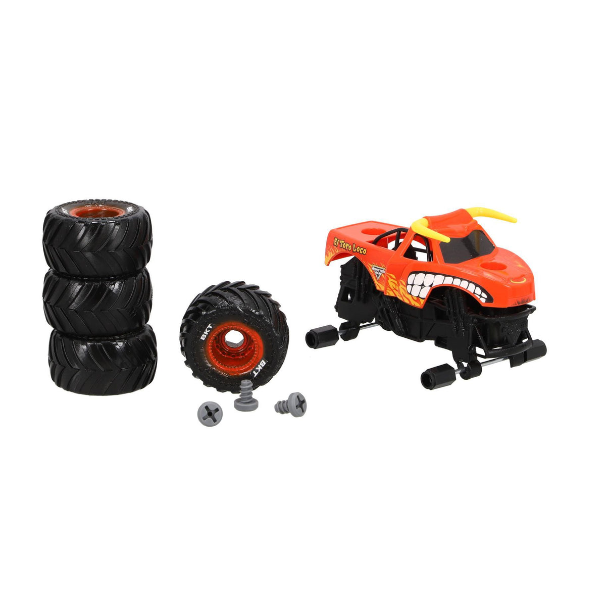 Hot Wheels Monster Jam Mechanix 1:32 Build 'N Re-Build El Toro Loco 2