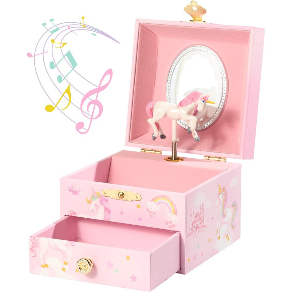 Muziekdoosje Unicorn met lade