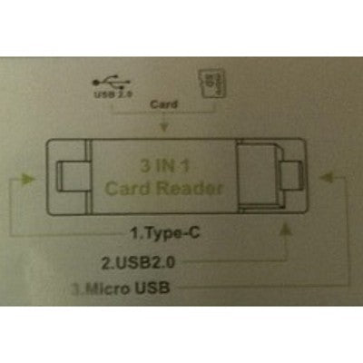 OTG 3 in 1 Type C cardreader 2
