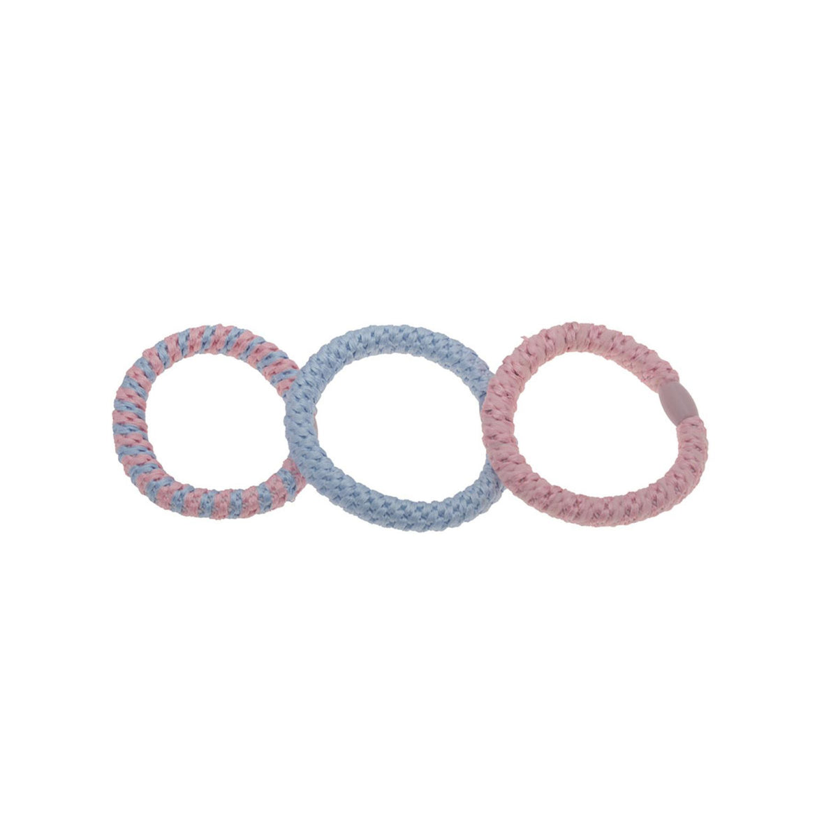 Maximes World Haar Elastiekjes rose ,licht blauw, licht rose