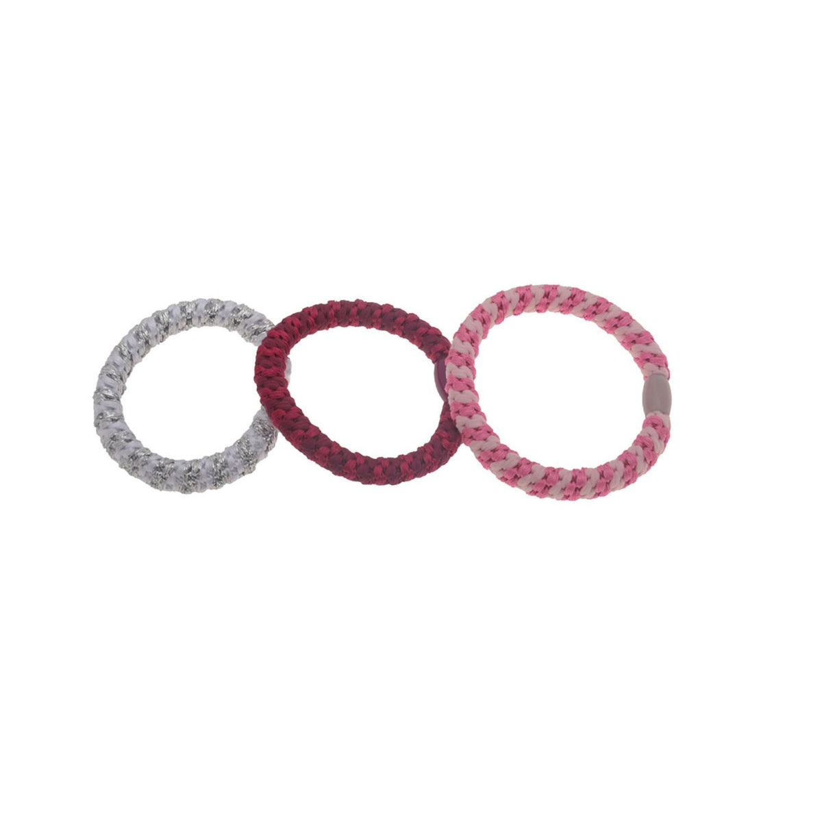 Maximes World Haar Elastiekjes rose ,rood ,wit