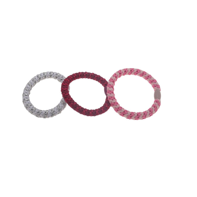Maximes World Haar Elastiekjes rose ,rood ,wit