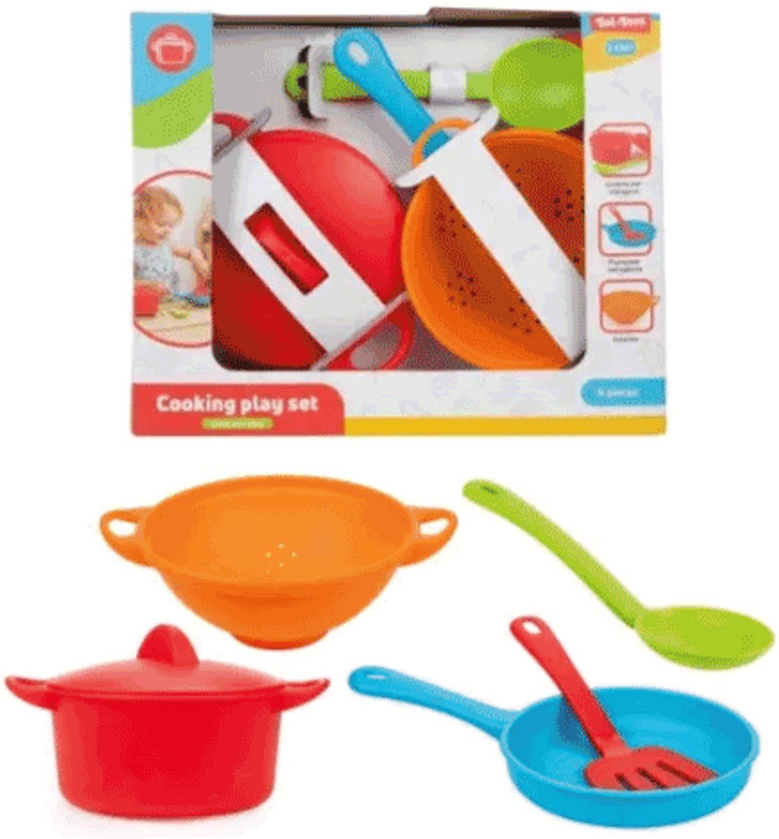 Pannenset met spatels 6 -delig