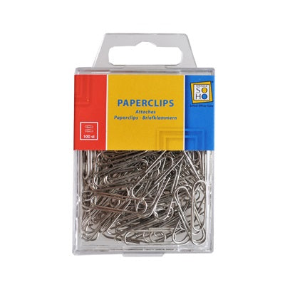 Paperclips 100 stuks zilver