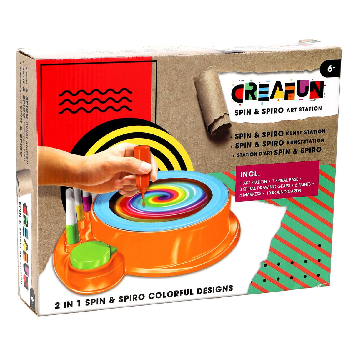 Creafun Spin'n spiro 2 in 1 verf/kleur set