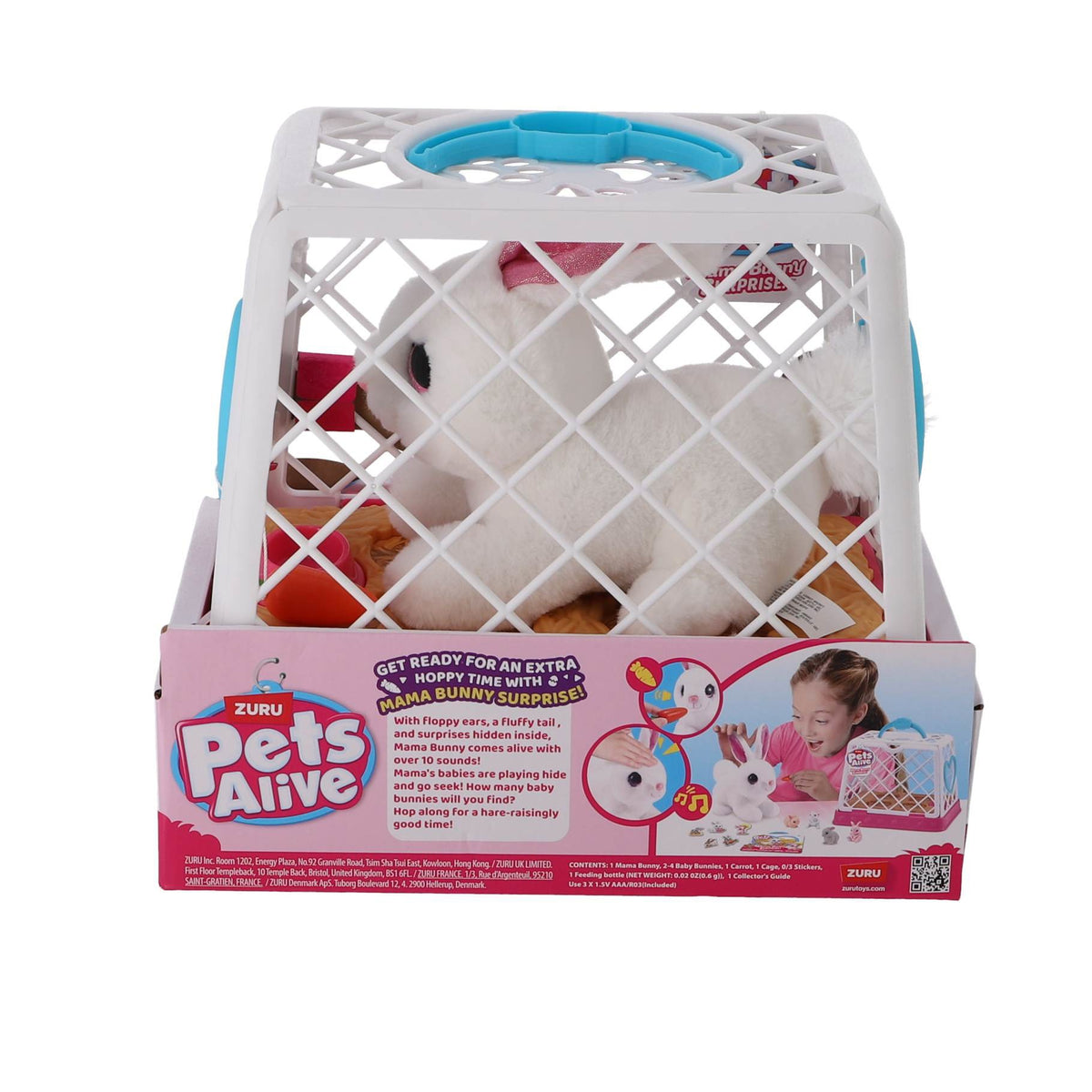 Pets Alive Mama En Baby Konijn In Kooi 2