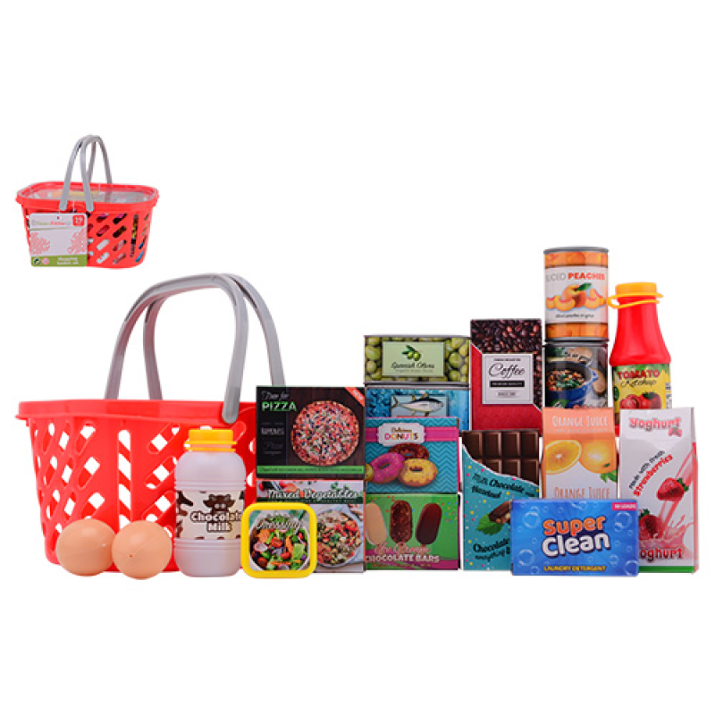 Home and Kitchen winkelmand met boodschappen