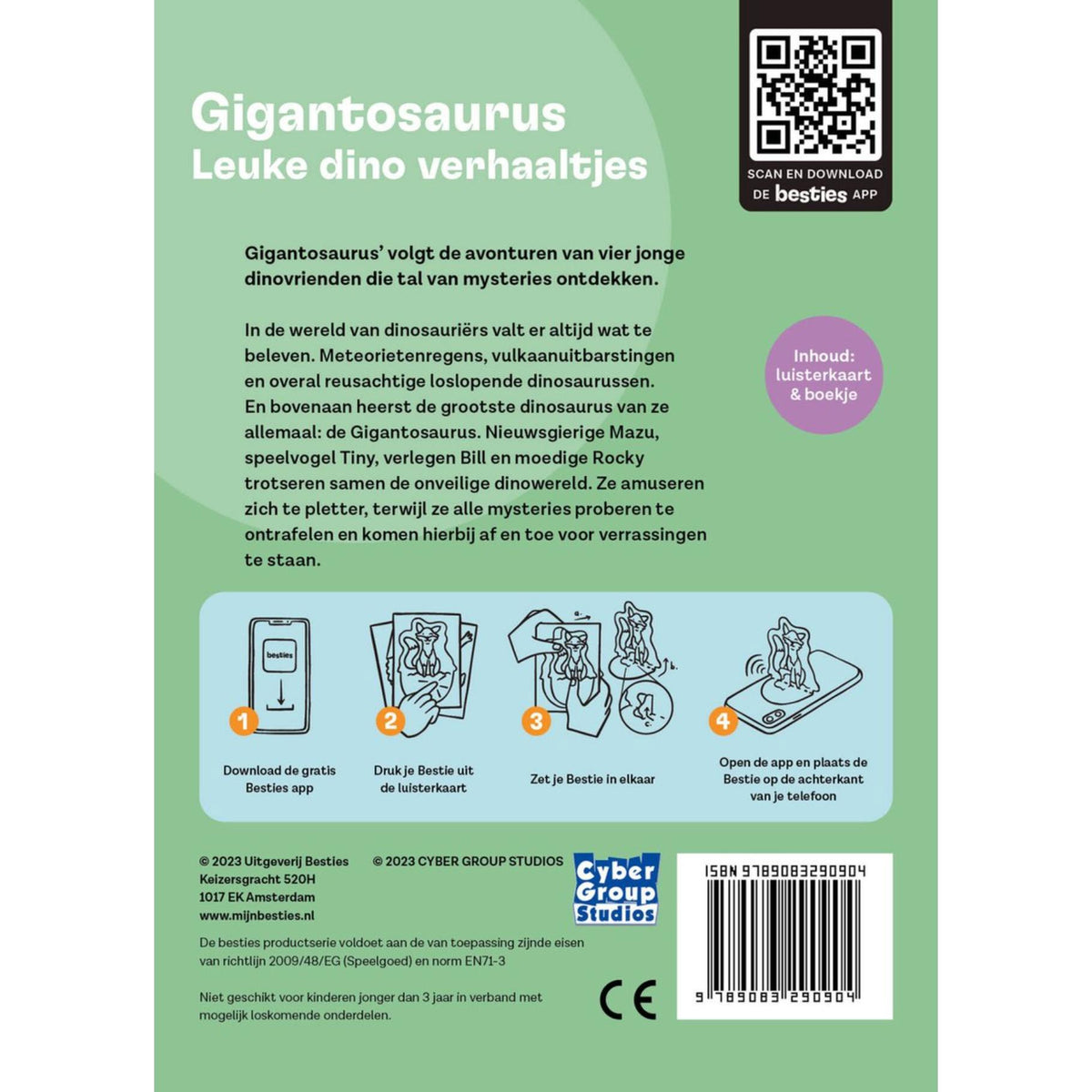 Luisterkaart  Gigantosaurus Leuke dino verhaaltjes  incl. Bestie 2