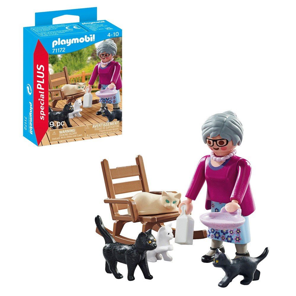 PLAYMOBIL SPECIAL PLUS 71172 OMA MET KATTEN