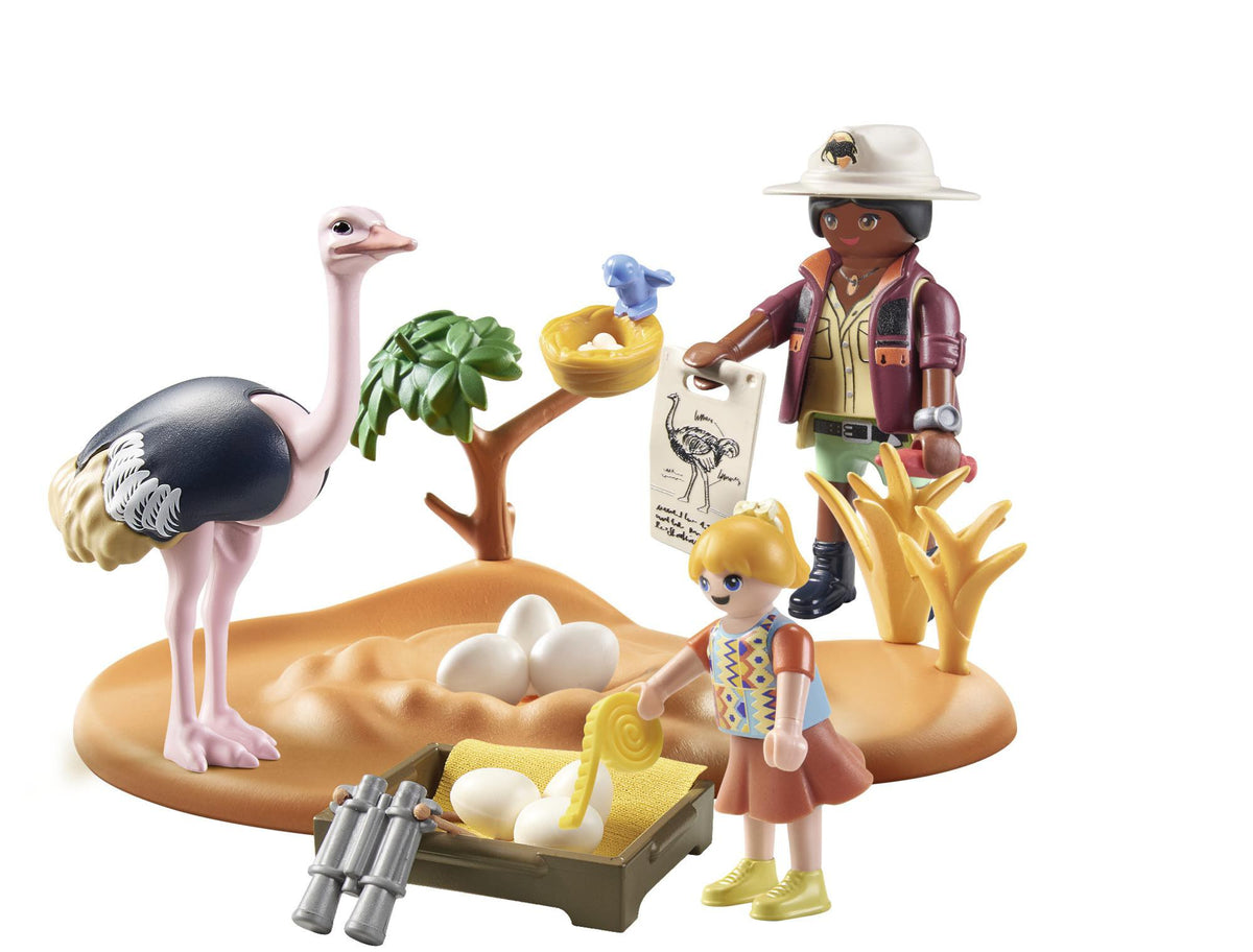 PlayMobile Wiltopia 71296 Struisvogel Bezoek 2