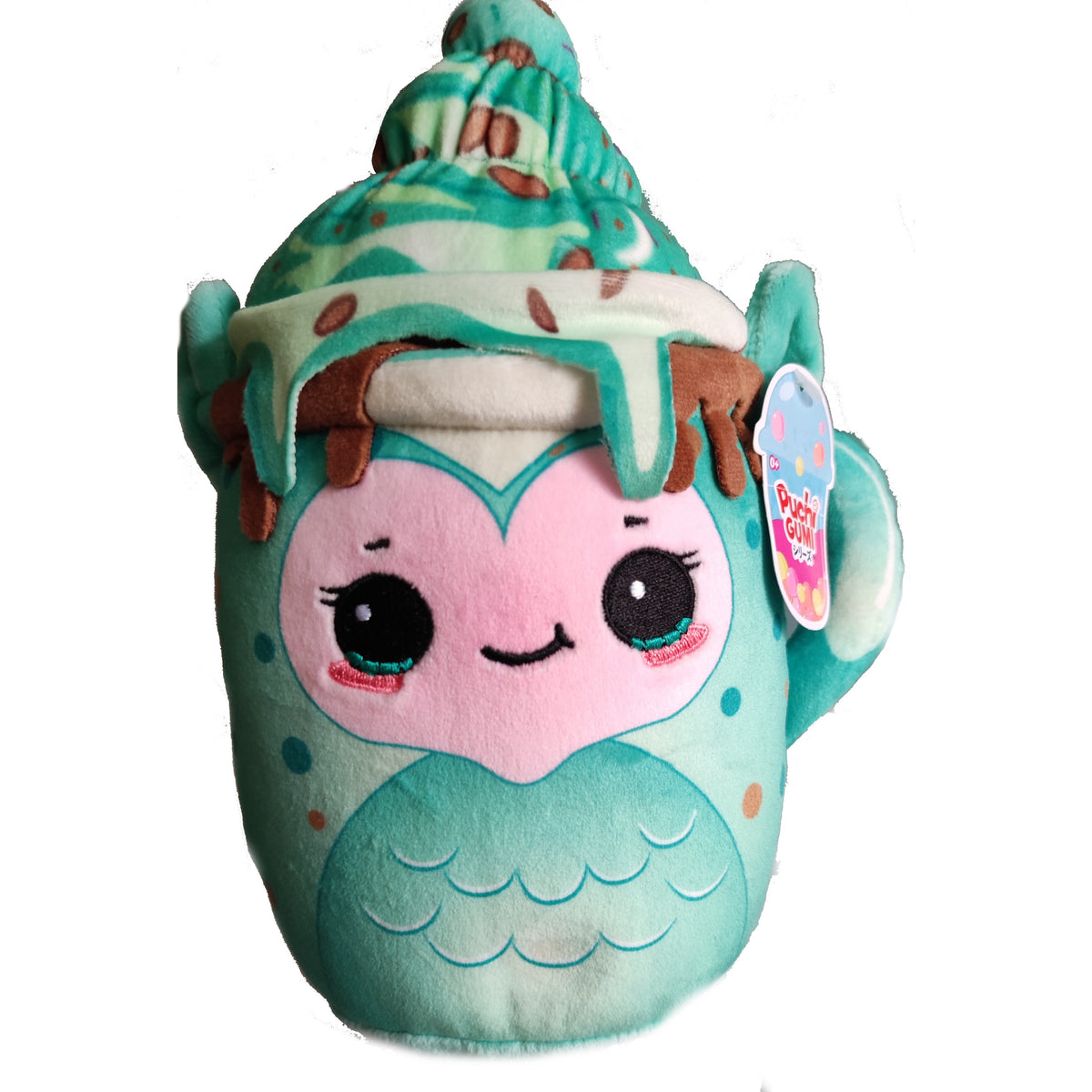 Pluchen Puchi Gumi 20 cm groene thee