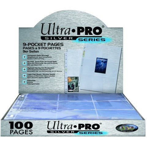 POKEMON ultra pro silver 9 pocket pages per vel
