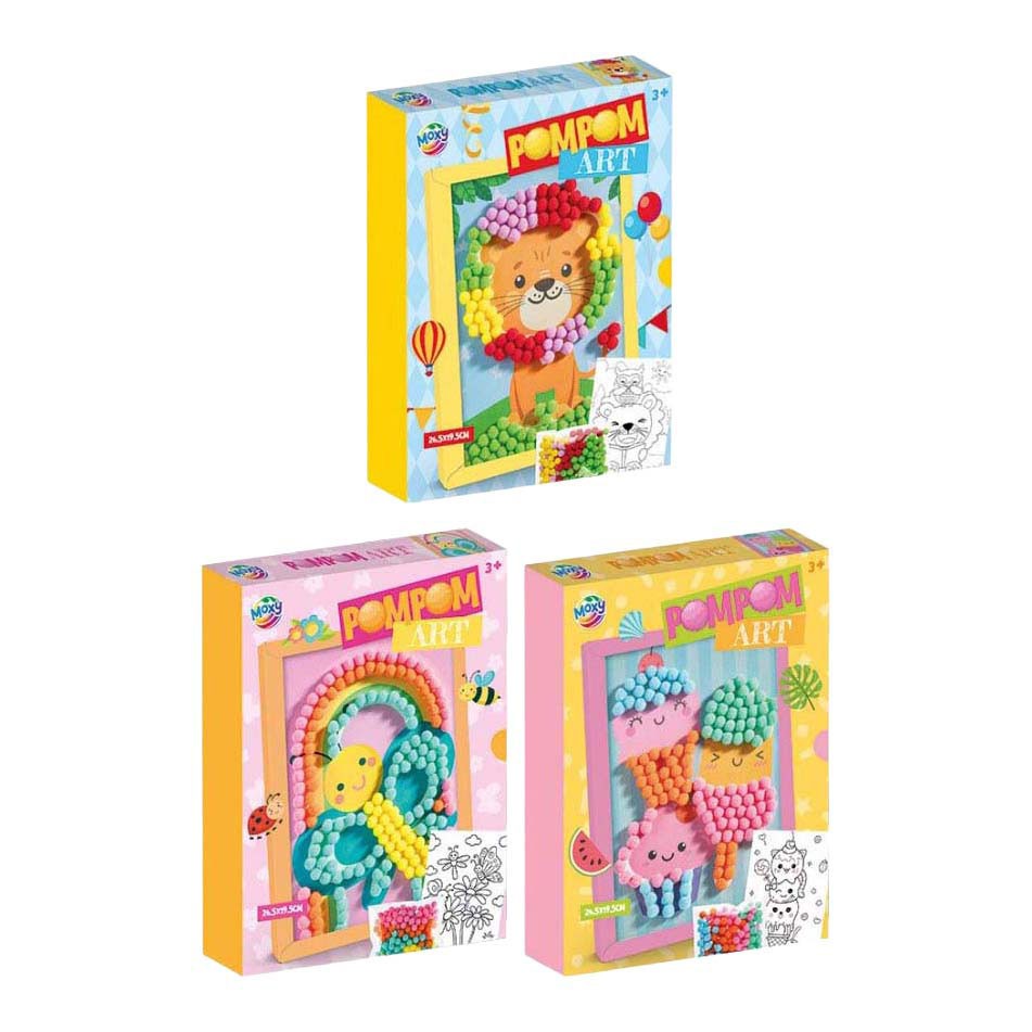 Pompom maken inclusief frame 27x20cm assortie