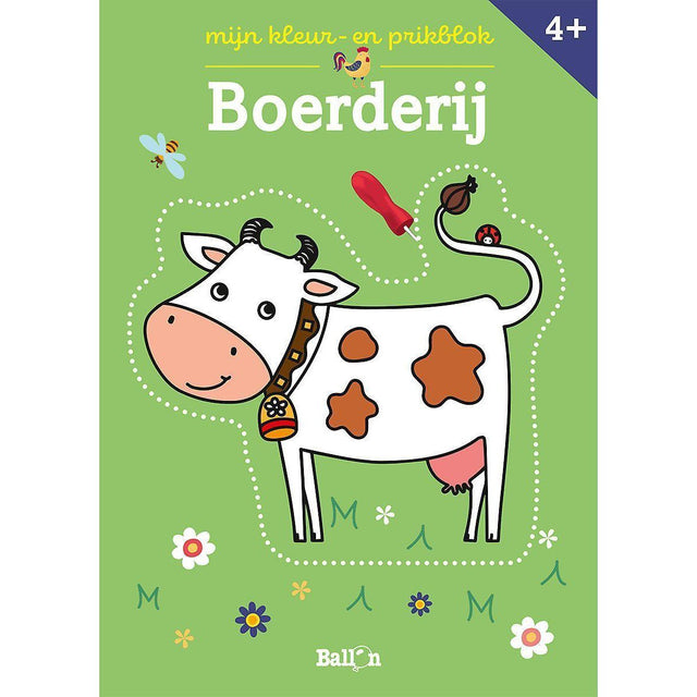 Kleur- en prikblokken - Boerderij 4+ ballon