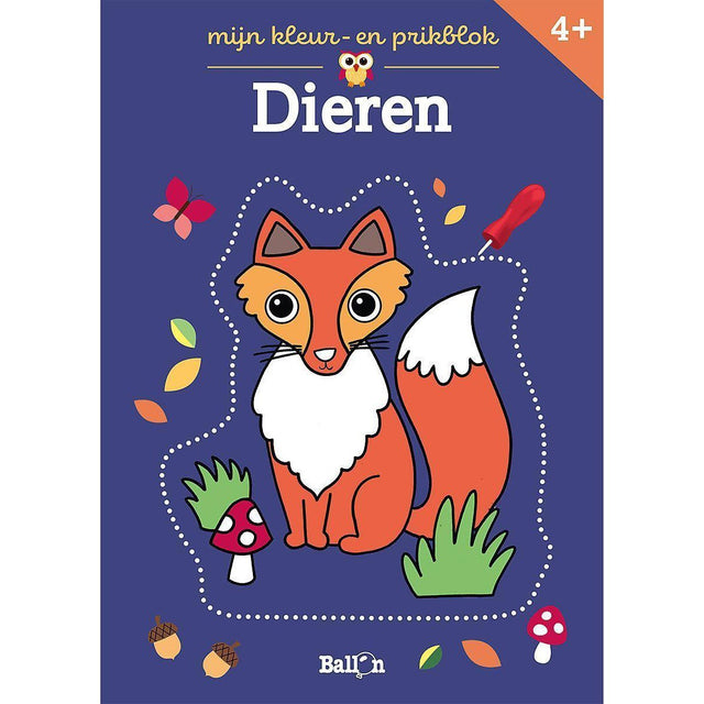 Kleur- en prikblokken - Dieren 4+ ballon