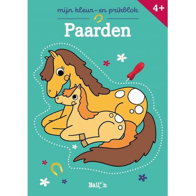 Kleur- en prikblokken - Paarden 4+ ballon