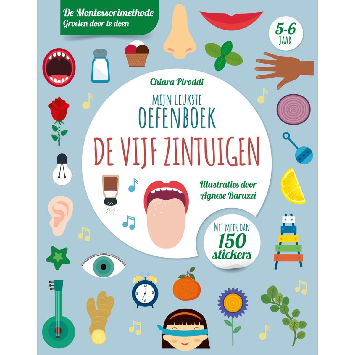 Boek Mijn Leukste Oefenboek De Vijf Zintuigen 5-6 jaar