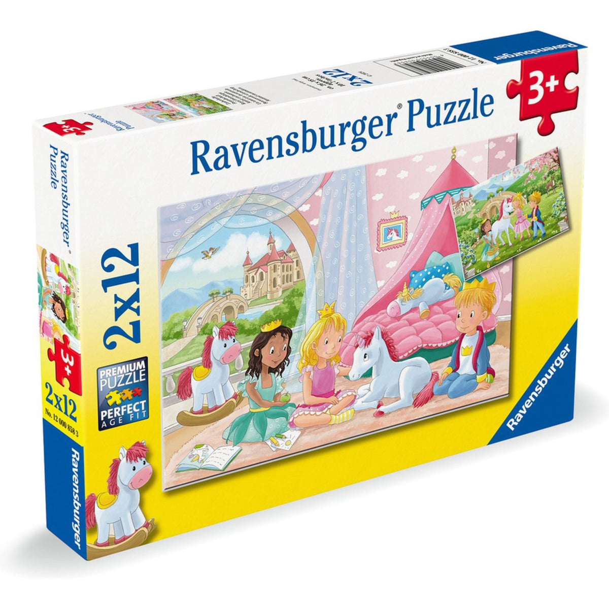 Ravensburger puzzel prince princess 2x12stukjes