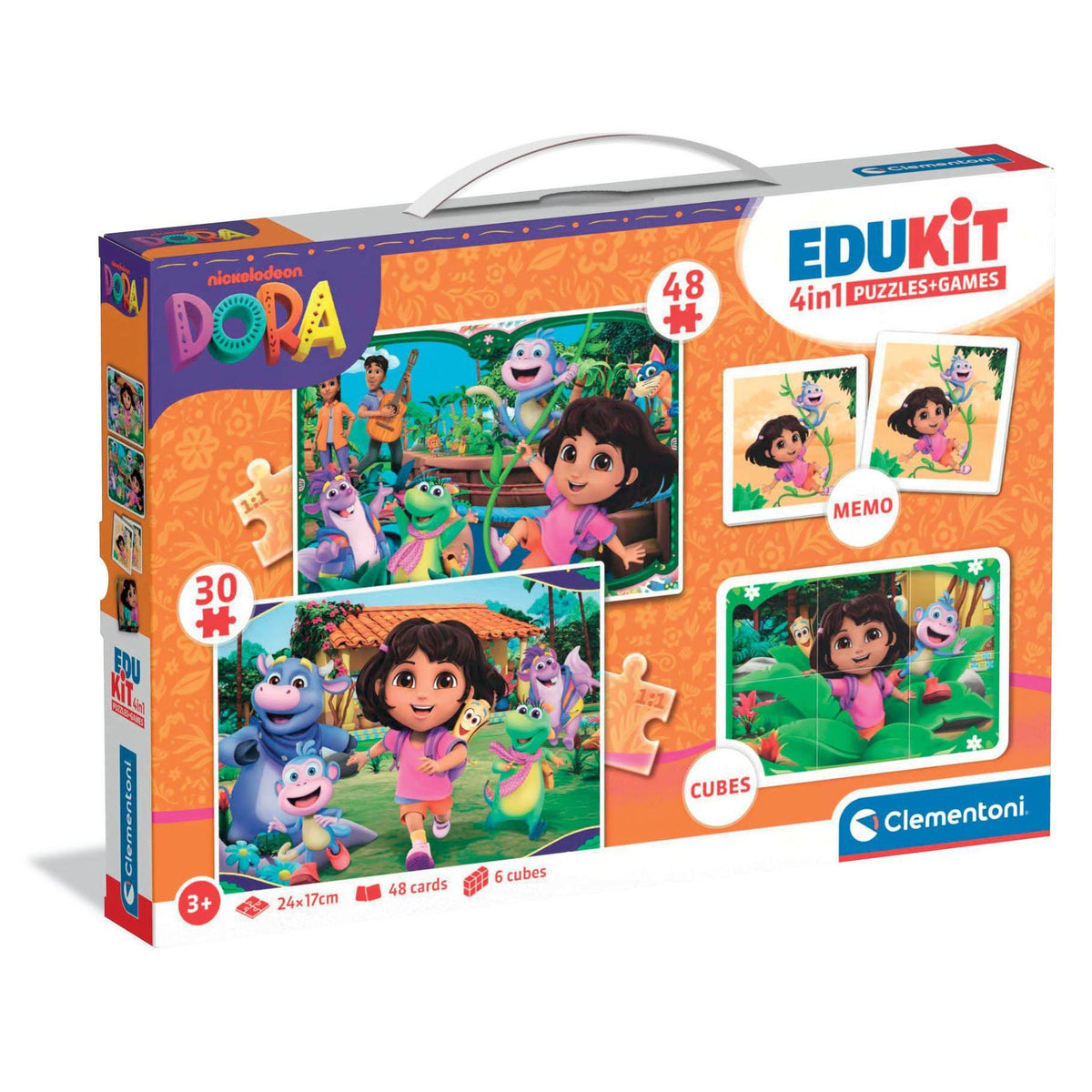 Clementoni Spel edukit 4 in 1 Dora The Explorer