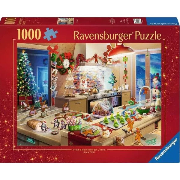 Ravensburger kerstpuzzel Merry Mischief 1000 stukjes