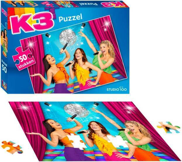 K3 Alle kleuren puzzel 50 stukjes