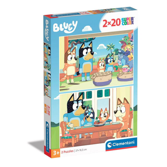 Clementoni Puzzel 2x20 Stukjes Bluey